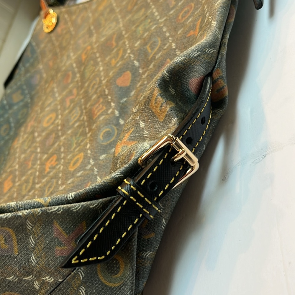 Dooney Bourke Spell Out Bucket Hobo Satchel - Picture 7 of 10